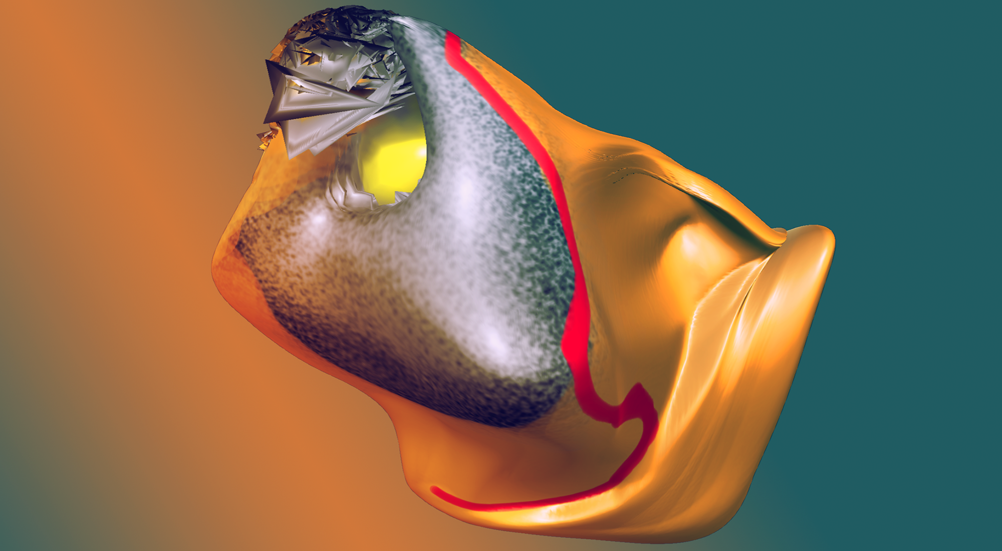 Digital 3D sculpture by Chiara Passa